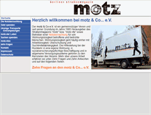 Tablet Screenshot of motz-berlin.de